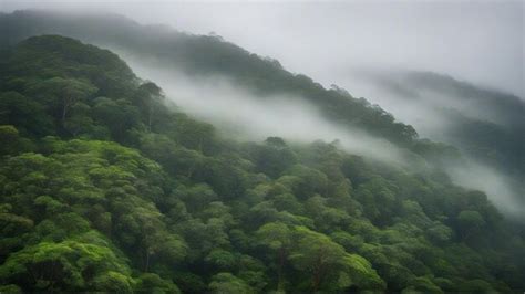 Premium AI Image | Beautiful nature landscape with mountains with fog ...