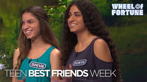 Teen Best Friends Week | Wheel of Fortune - YouTube