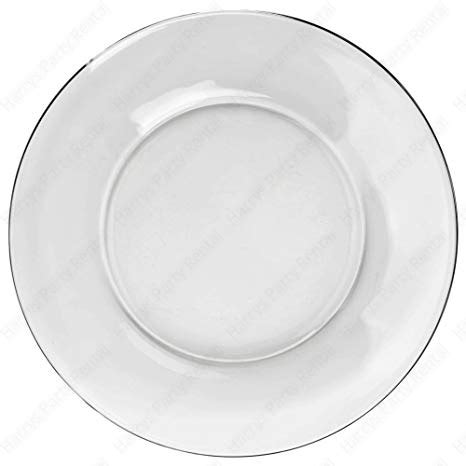 Clear Glass Dinner Plate (10.5″) | Harry's Party Rental