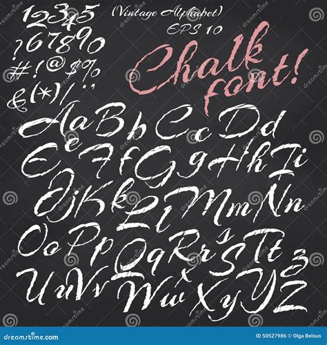 Chalkboard Font Alphabet Cursive