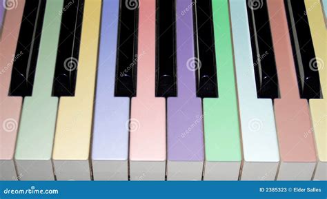 Colored Piano Keys Stock Photos - Image: 2385323