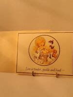 RARE Vintage Gold Embossed Baby in Manger With Animals Christmas Greeting Card | eBay