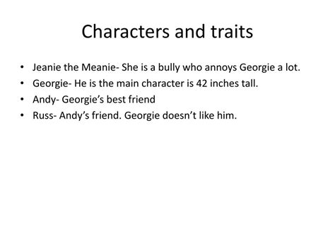 PPT - The Thing About Georgie PowerPoint Presentation, free download ...