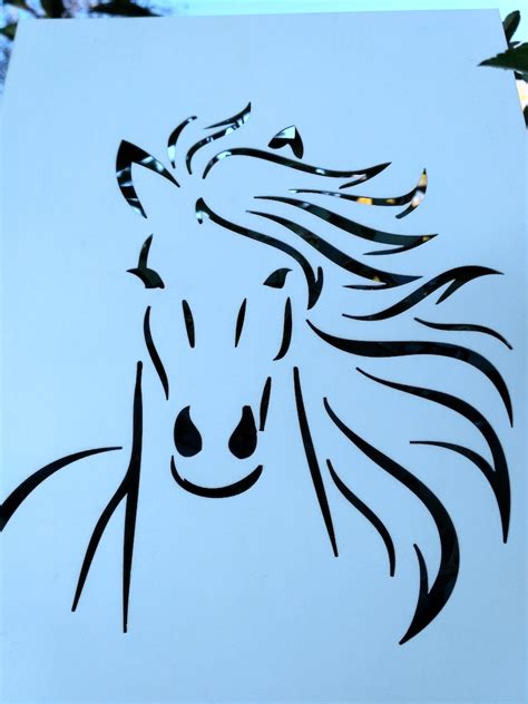 Horse Stencil: Reusable Custom Stencil for Painting Equine - Etsy