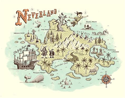 Neverland Map - www.ryanorourke.com