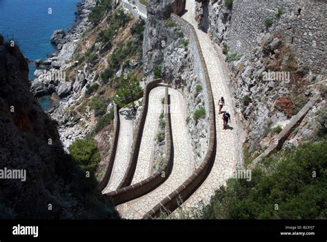 Via Krupp re-opened Capri Stock Photo - Alamy