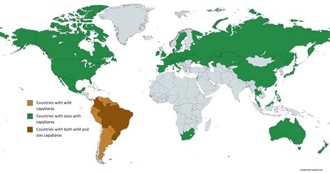 Where in the World You Can See Capybaras : r/MapPorn