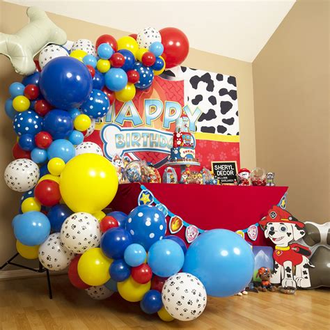 Buy 110pc, 4 Sizes – Paw Patrol Balloon Garland Kit with BONUS Balloons Paw Patrol for Paw ...