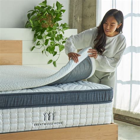 Memory Foam Mattress Topper with Cooling Gel and BioFoam | Brentwood Home