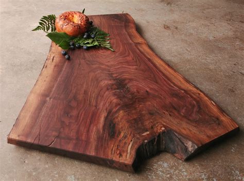 Black Walnut Live Edge Personalized Cutting Board