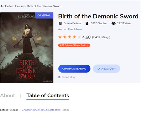 Birth of the demonic sword webnovel book - AsaduzAylar