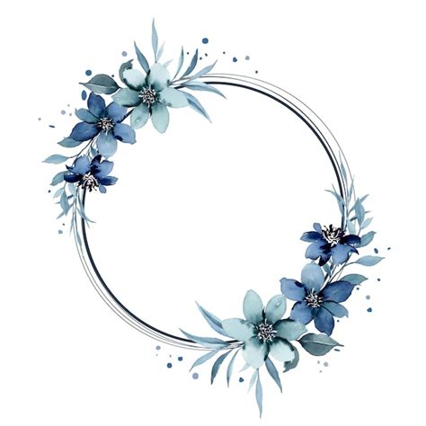 Blue flower frame Vectors & Illustrations for Free Download | Freepik