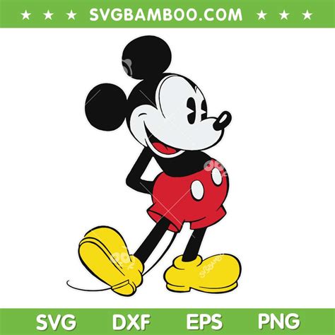 Mickey Mouse Classic Pose SVG PNG