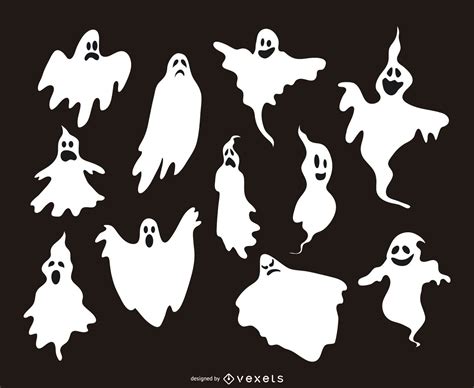 11 Ghost Illustrations Silhouettes Vector Download