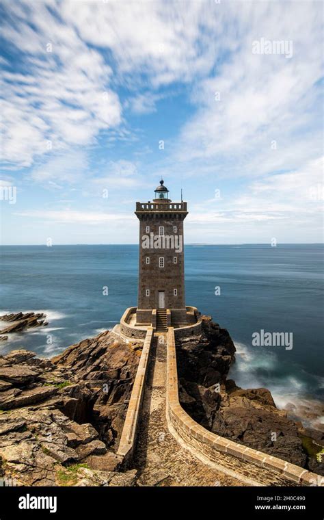 Kermorvan lighthouse, Le Conquet, Finistere, Brittany, France Stock ...