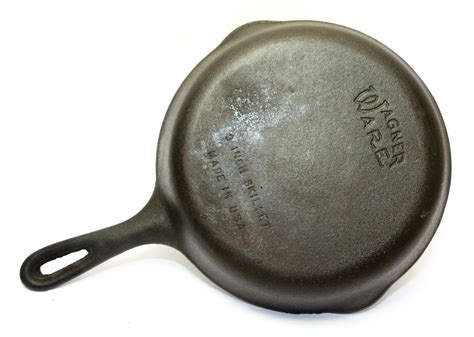 Vintage Wagner Ware 9" Cast Iron Skillet Made in USA Cleaned Seasoned ...