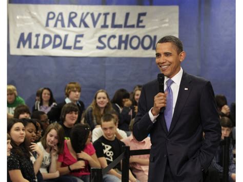 Obama Praises Parkville Middle School Students During Visit ...