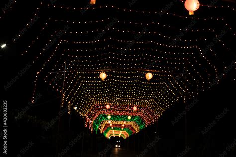 Illuminated light in festival Stock Photo | Adobe Stock