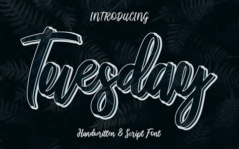 Tuesday Font | dafont.com