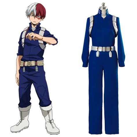 Boku no Hero Academia Cosplay S2 Shoto Shouto Todoroki Costume Battle ...