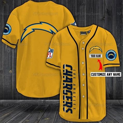 Los Angeles Chargers NFL Baseball Jersey - Meteew