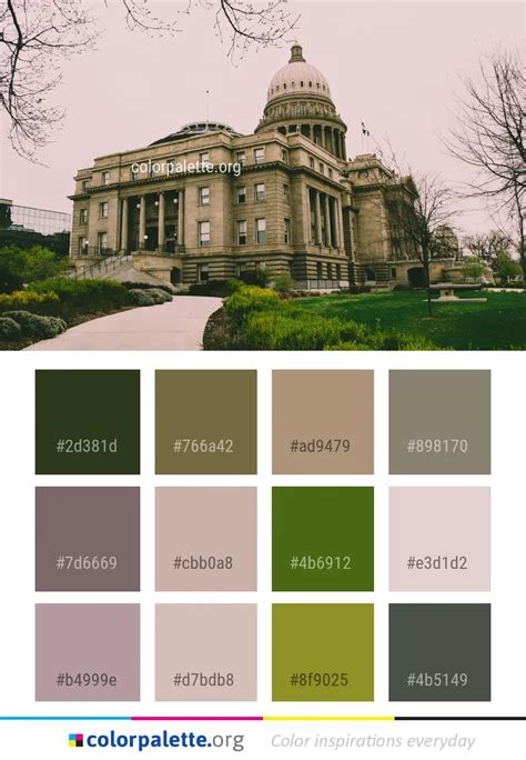 Landmark Stately Home Classical Architecture Color Palette ...