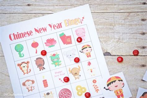 Chinese New Year Bingo Game - onecreativemommy.com