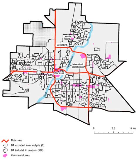 City Of Saskatoon Neighbourhood Map - China Map Tourist Destinations