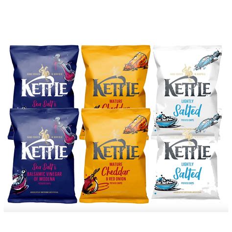 6 Bags of Kettle Crisps - Assorted Flavours – Graze Manchester