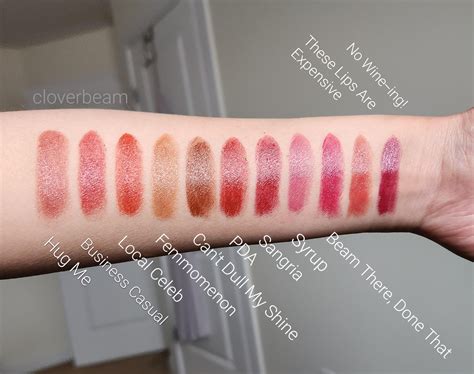 Mac Lustreglass Lipsticks : r/swatchitforme