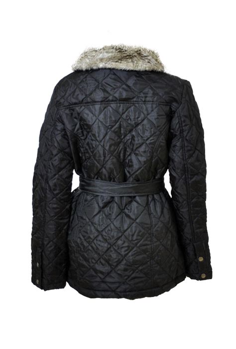 Ladies Black Quilted Jacket