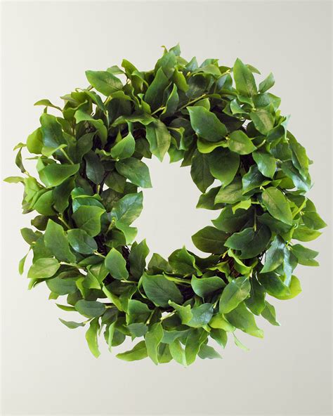 Winward Salal Leaf Wreath | Neiman Marcus