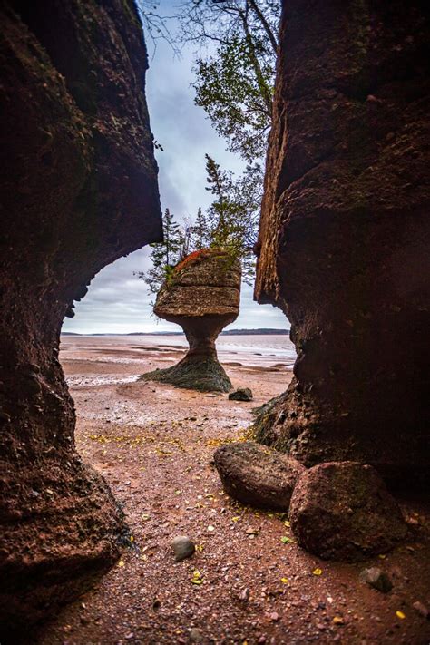 Hopewell Rocks low tide, Hopewell Cape, New Brunswick, Canada