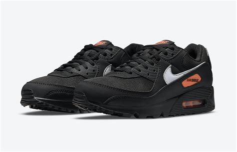 Nike Air Max 90 Black Orange DJ6881-001 Release Date - SBD