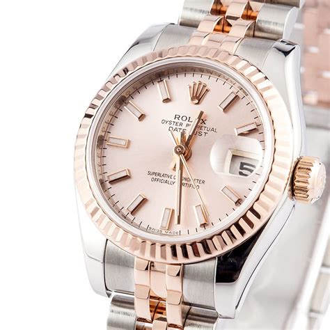 Lady Rolex DateJust Rose Gold Jubilee - Save up to 50% at Bob's