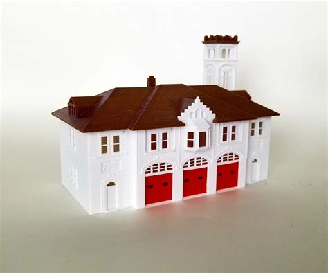 3D file PREMIUM N Scale Vintage Fire Station (est. 1914)・3D printable ...