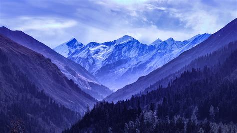 Snowy Blue Mountains 4k Wallpaper,HD Nature Wallpapers,4k Wallpapers,Images,Backgrounds,Photos ...