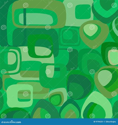 Green Wallpaper In Retro Style Stock Image - Image: 9794251