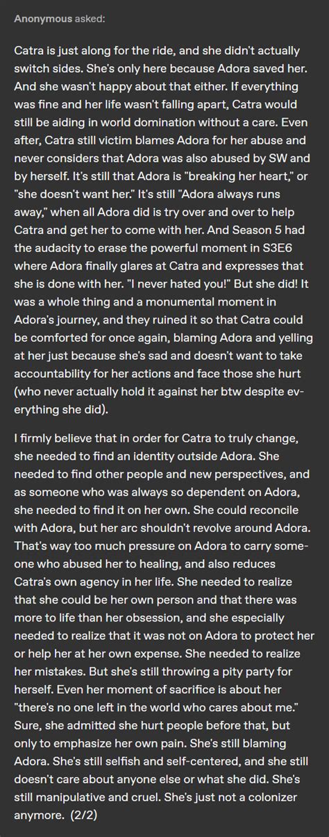 Catra Matters But She's Not The Only One Who Does — The problem with Catra's whole redemption is ...