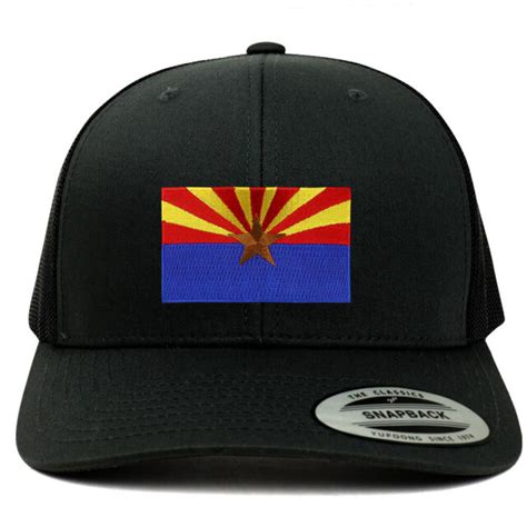 New Arizona State Flag Embroidered Patch Retro Trucker Mesh Cap - FREE SHIPPING | eBay