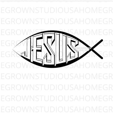 Jesus Fish Svg, Jesus Easter Svg, Faith Svg, Christian Jesus Clipart ...