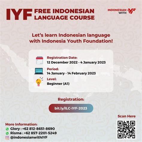 INDONESIAN LANGUAGE COURSE FOR YOU - Indonesia Youth Foundation