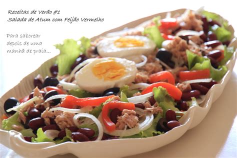 As Minhas Receitas: Receitas de Verão: #1 Salada de Atum com Feijão Vermelho e Alface