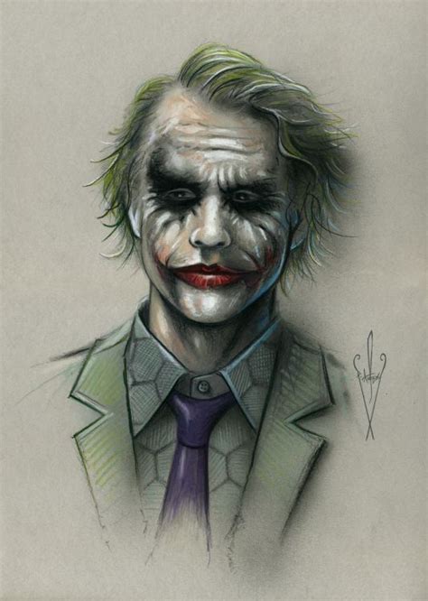 The Joker Pencil & Airbrush Drawing 12 x 18 Inch Artwork | Etsy | Joker ...