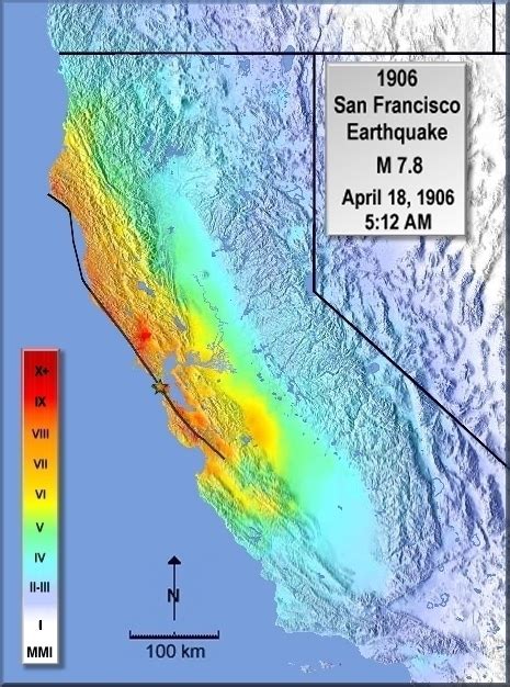 Modified Mercalli Intensity Maps for the 1906 San Francisco Earthquake ...