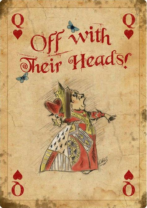 Queen Of Hearts Quotes Alice In Wonderland Book - ShortQuotes.cc