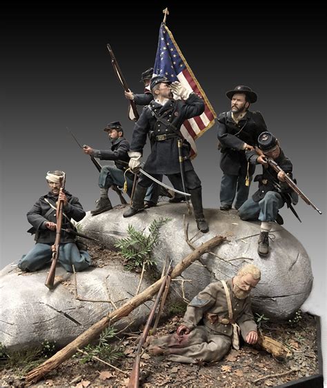 1/6 scale Little Round Top. Inspired by Bill Horan's 54mm diorama American Civil War, American ...