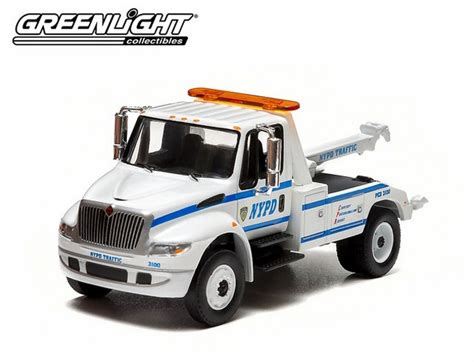 Cheap good goods GreenLight NYPD Traffic NYC New York Police International Tow Truck 1:64 S ...