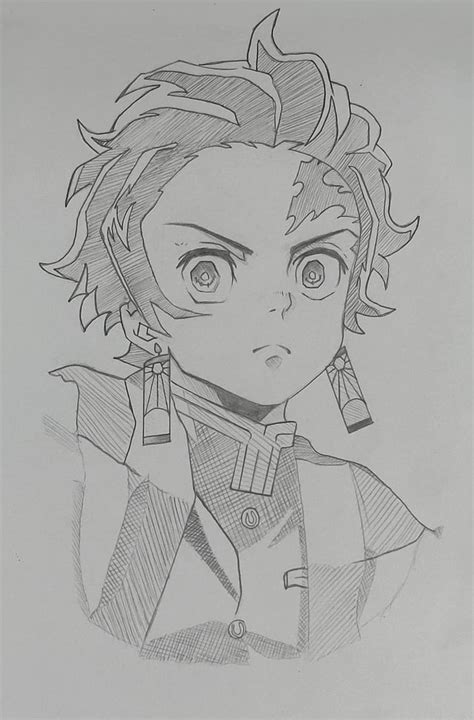 Tanjiro's sketch by me !! Hope you all like it ! : DemonSlayerAnime