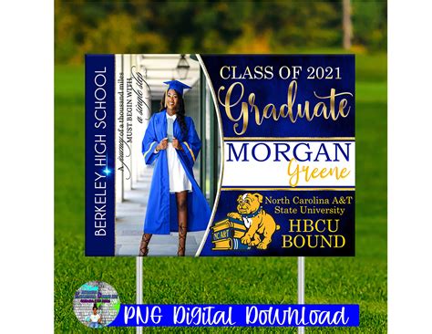 Graduation Yard Sign Digital Template | Etsy